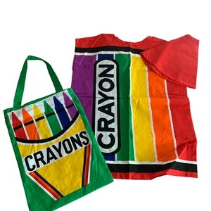 ​Crayon Costume & Matching Tote Bag Set Preschool Teacher Daycare Art Homeschool